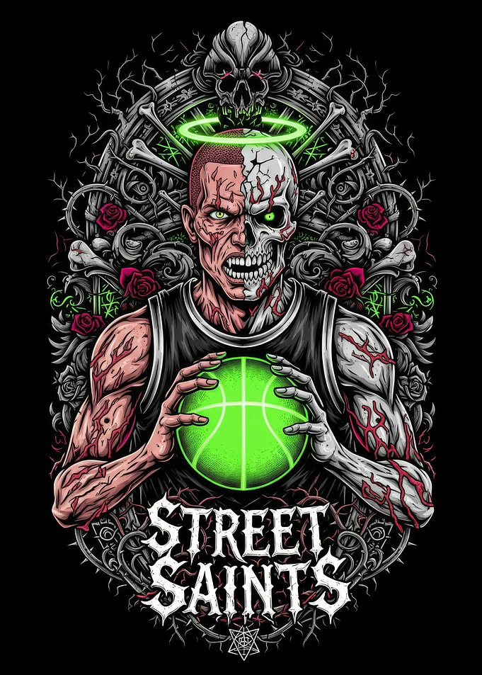 Street Saints Basketball Grim Reaper Art
