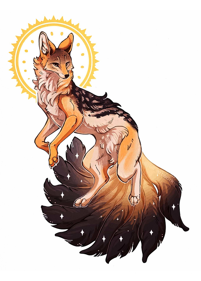 Nine-tailed Fox with Halo
