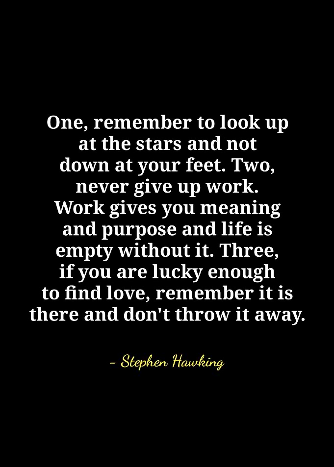 Stephen Hawking Inspirational Quote