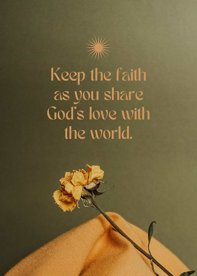 Keep the faith floral art