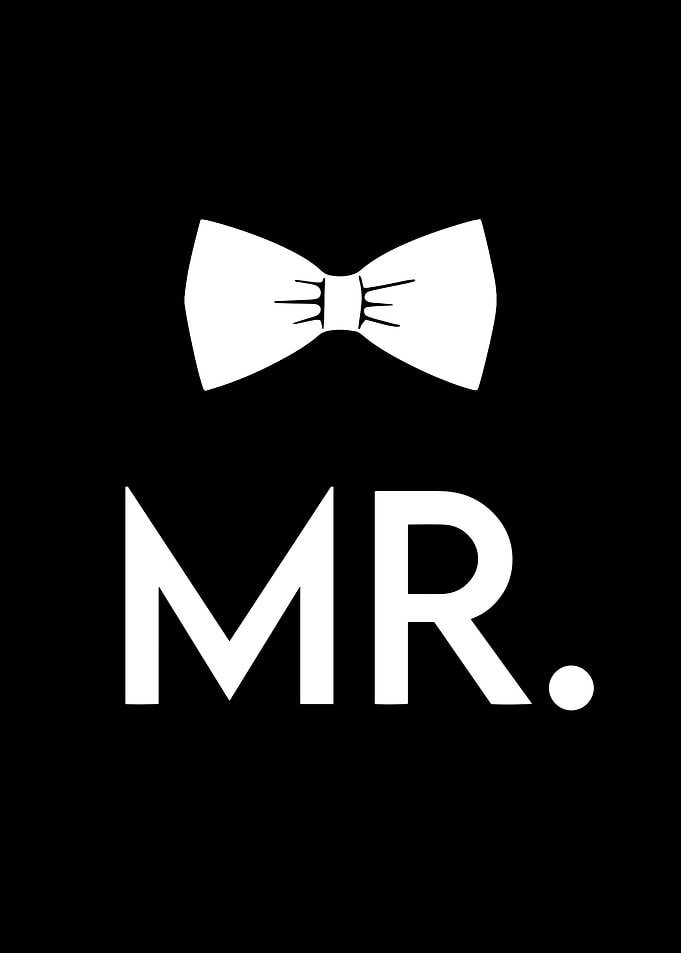 Mr. Bowtie Minimalist Design