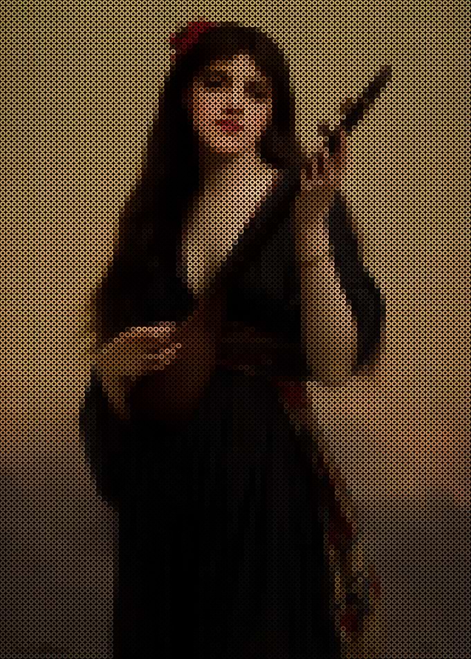 Woman Playing A Lute