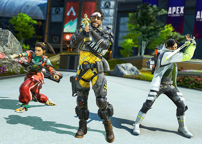 Apex Legends Characters Celebrating Victory