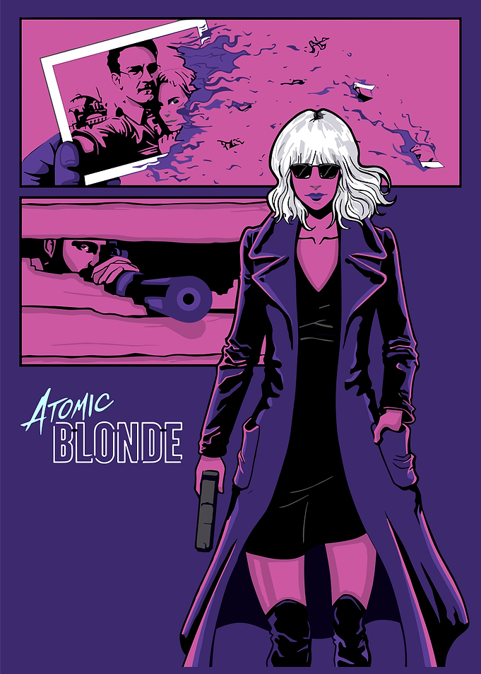 Atomic Blonde Retro Vintage