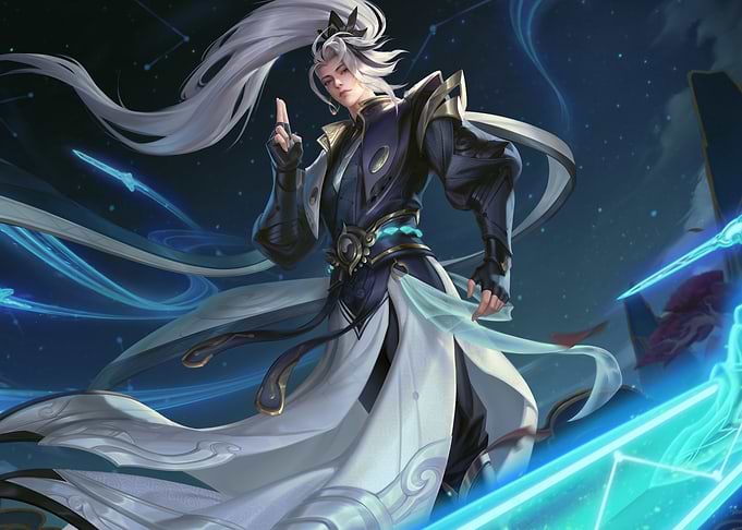 Anime Character with White Hair