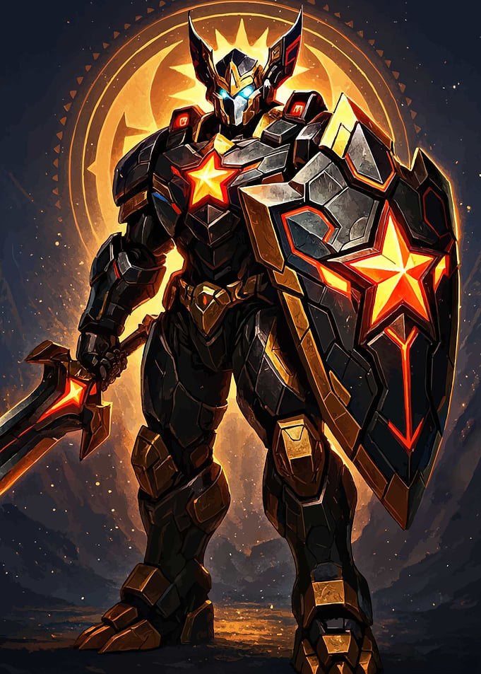 Armored Warrior Star Emblem
