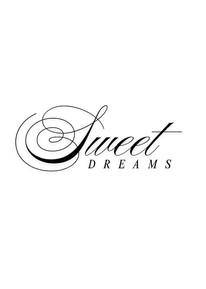 Sweet Dreams Calligraphy