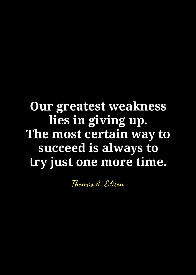 Inspirational Quote by Thomas A. Edison