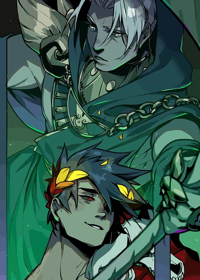 Hades Game Fanart: Zagreus and Thanatos
