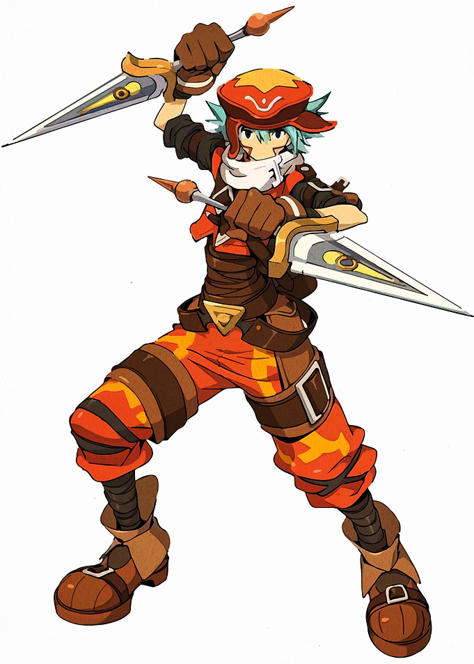 Anime Character with Daggers
