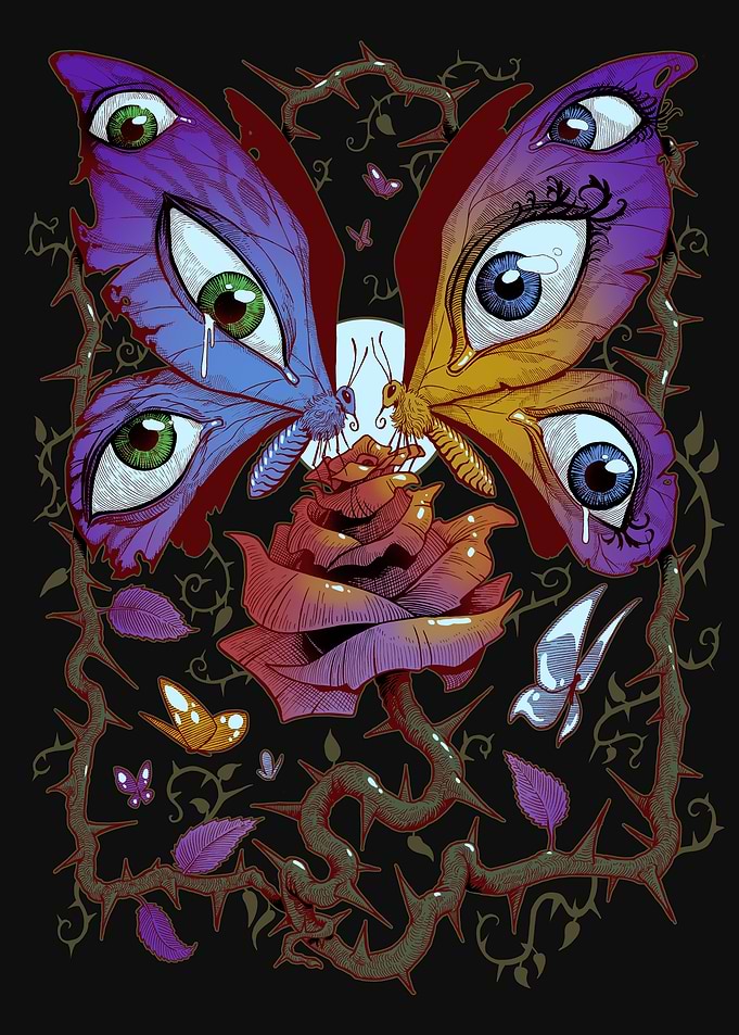 Eye Butterfly Rose