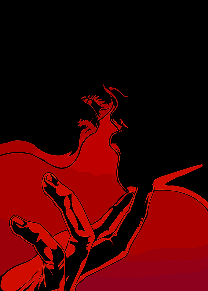 Red Dragon Silhouette