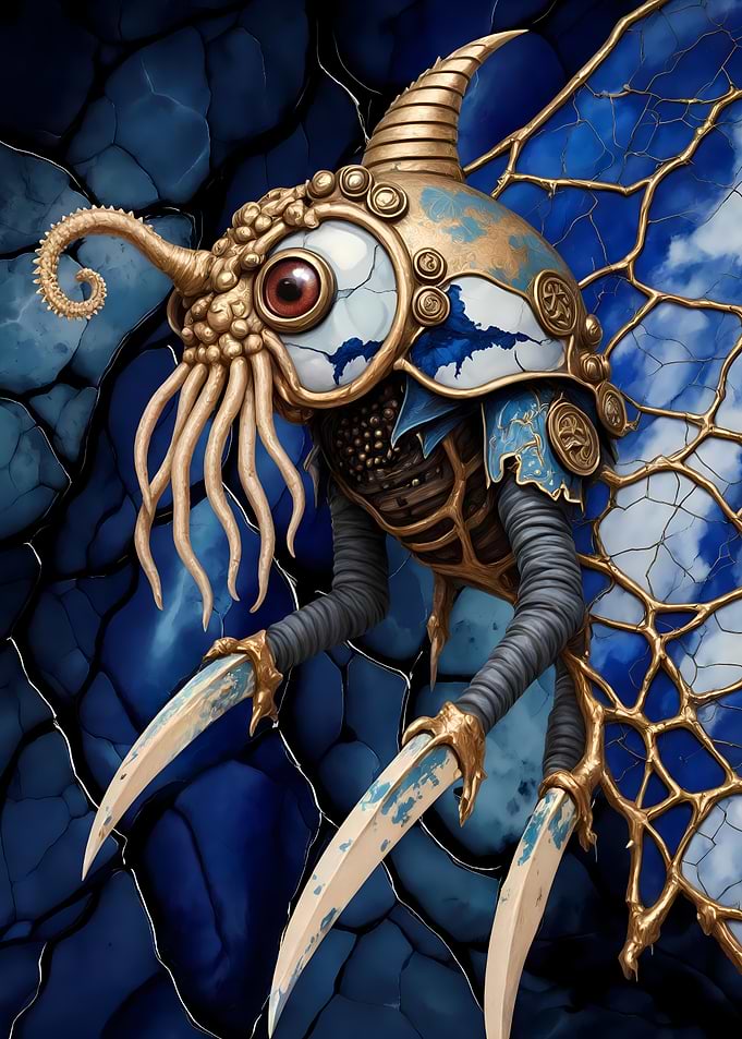 Abstract Fantasy #127 - Steampunk Insect Creature with Claws