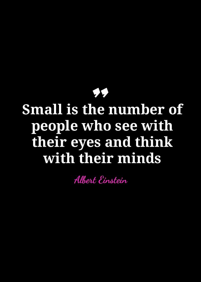 Albert Einstein Quote on Black