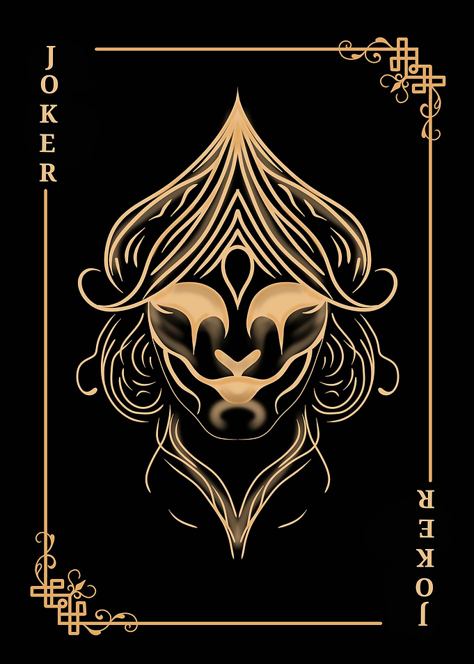 Joker Card Art Deco Style