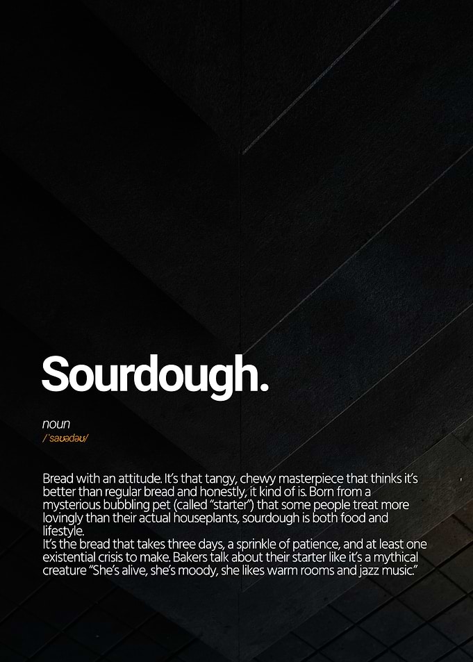 Sourdough Typography
