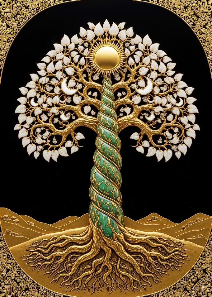 Golden Tree of Life Illustration