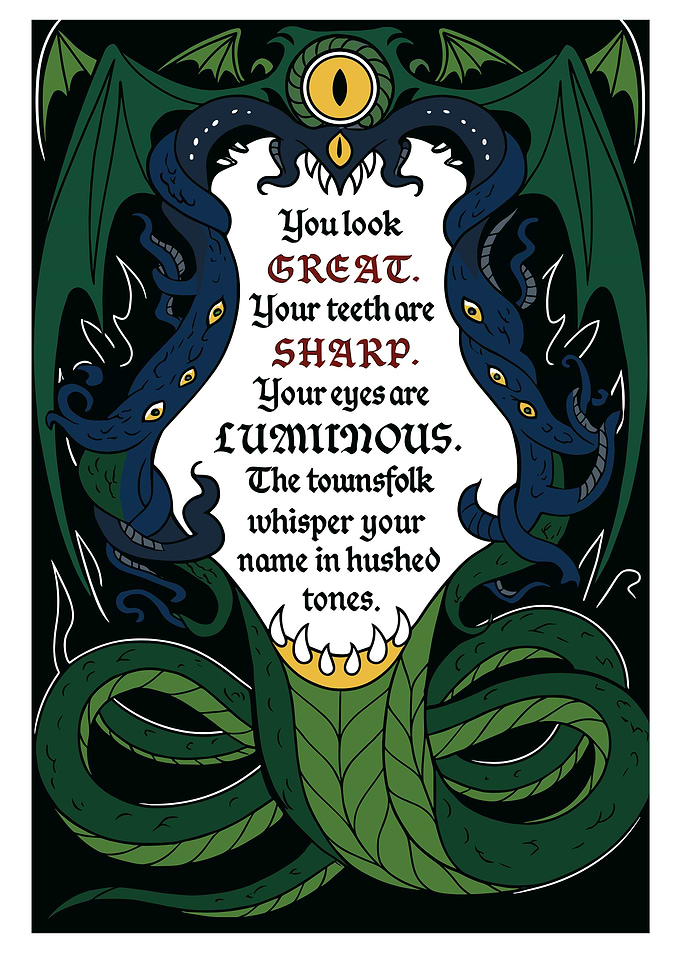 Monster Compliment Art
