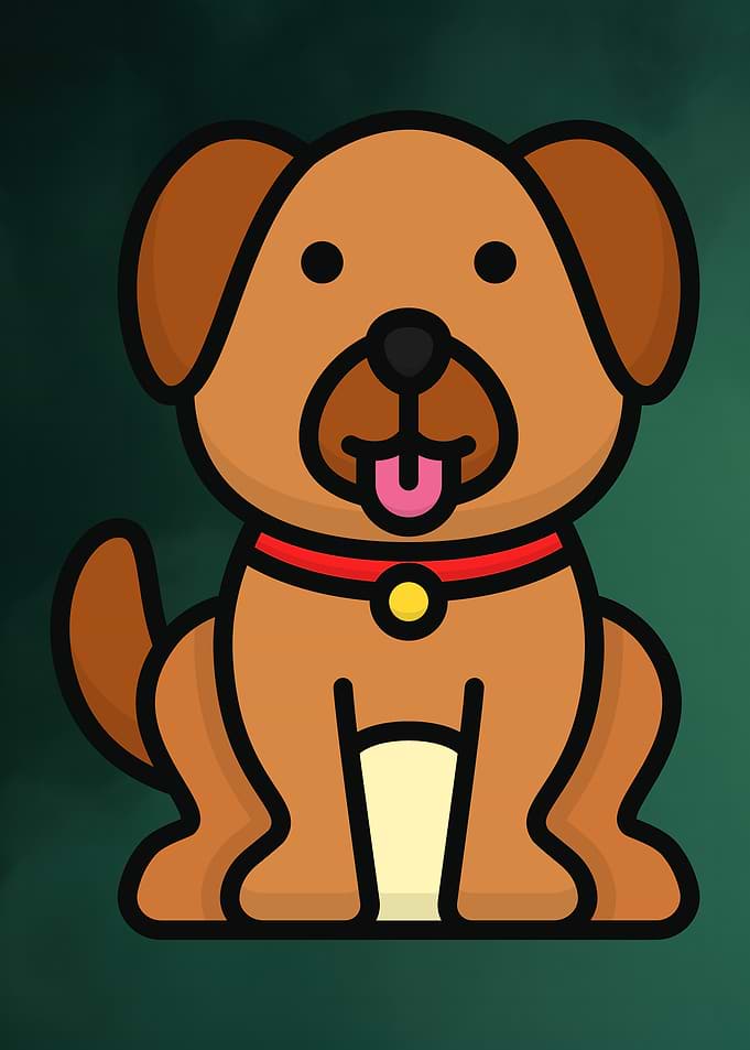 Cartoon Dog Illustration
