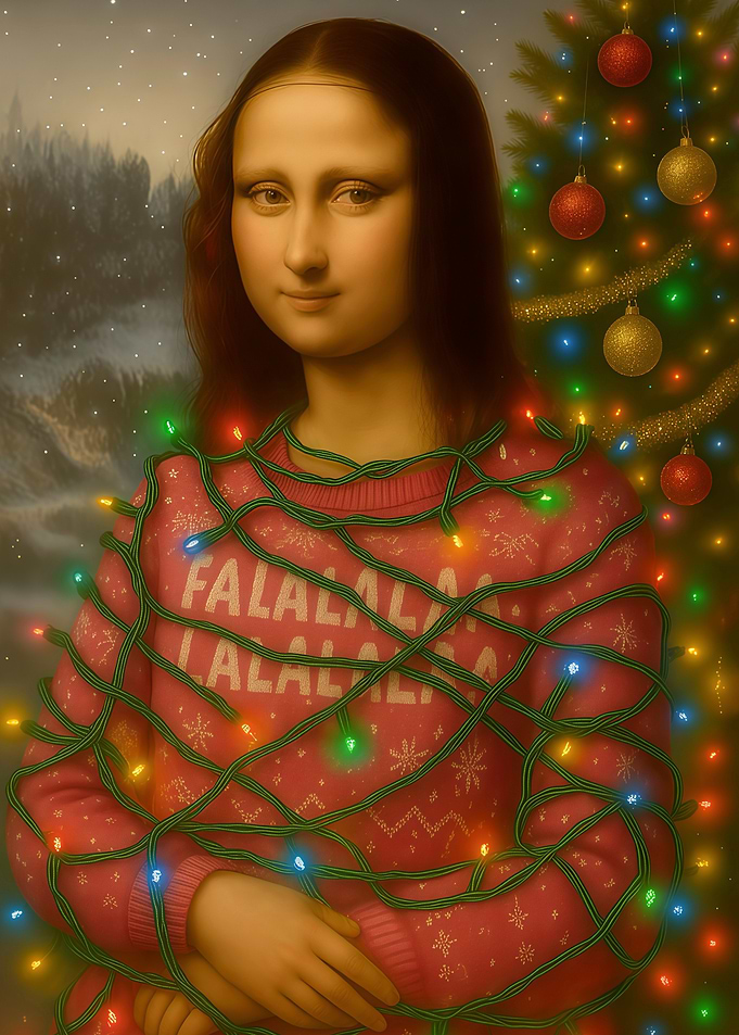 Mona Lisa Tangled Christmas Lights