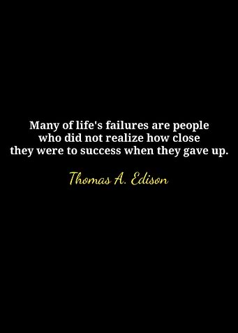 Thomas Edison Inspirational Quote