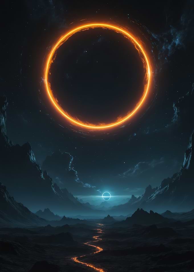Fiery Ring Landscape