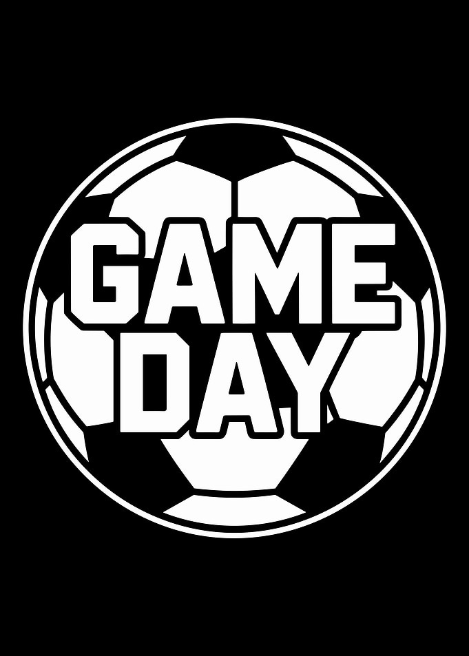 Game Day Soccer Ball Graphic football design
