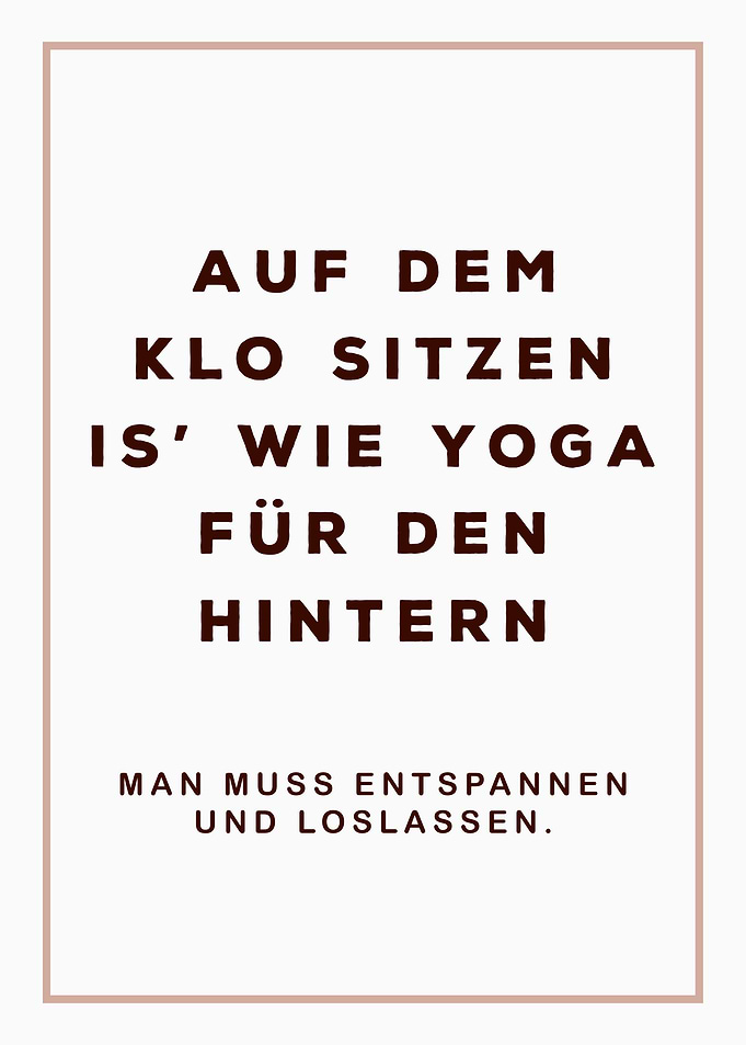 Funny German Bathroom Humor Print