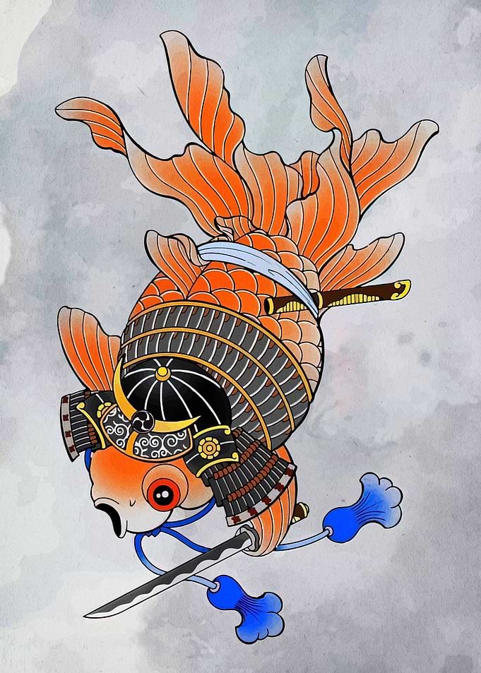 Samurai Goldfish Warrior