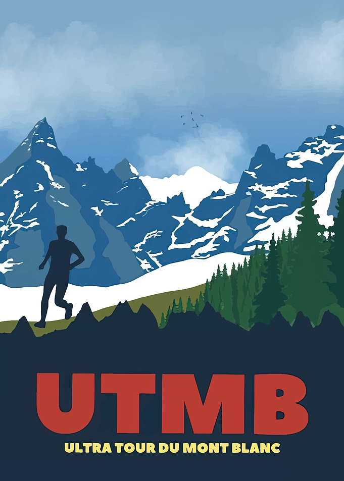 UTMB Ultra Tour Mont Blanc Poster