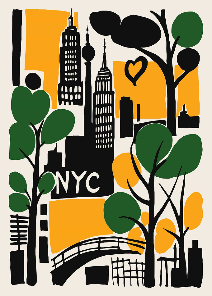 NYC Cityscape Illustration