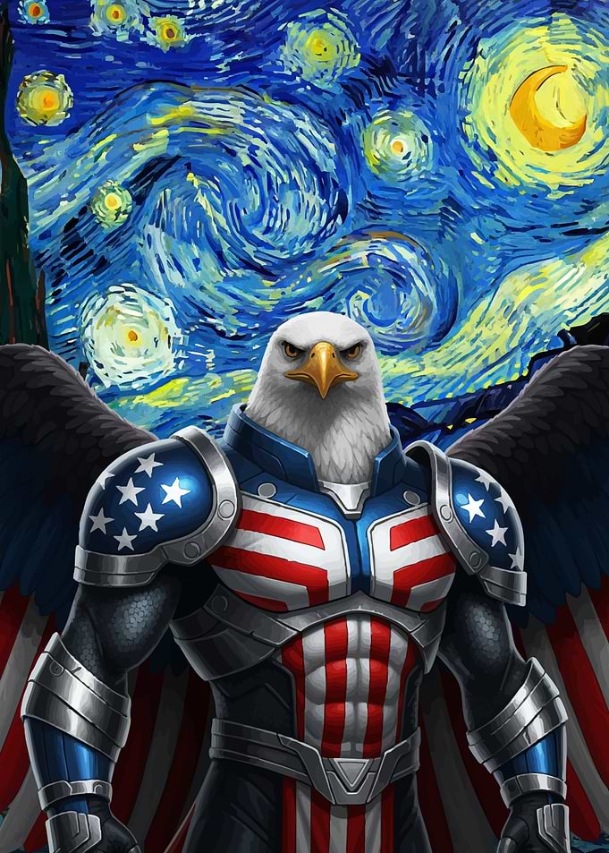 American Eagle Starry Night