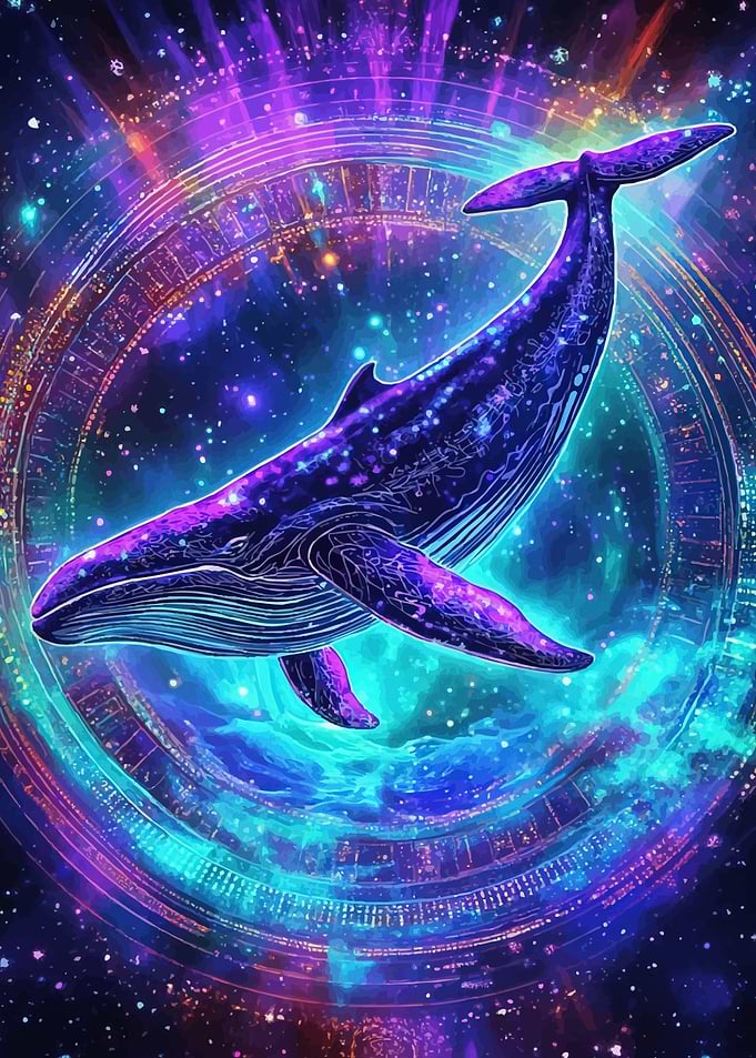 Cosmic Whale Galactic Circle