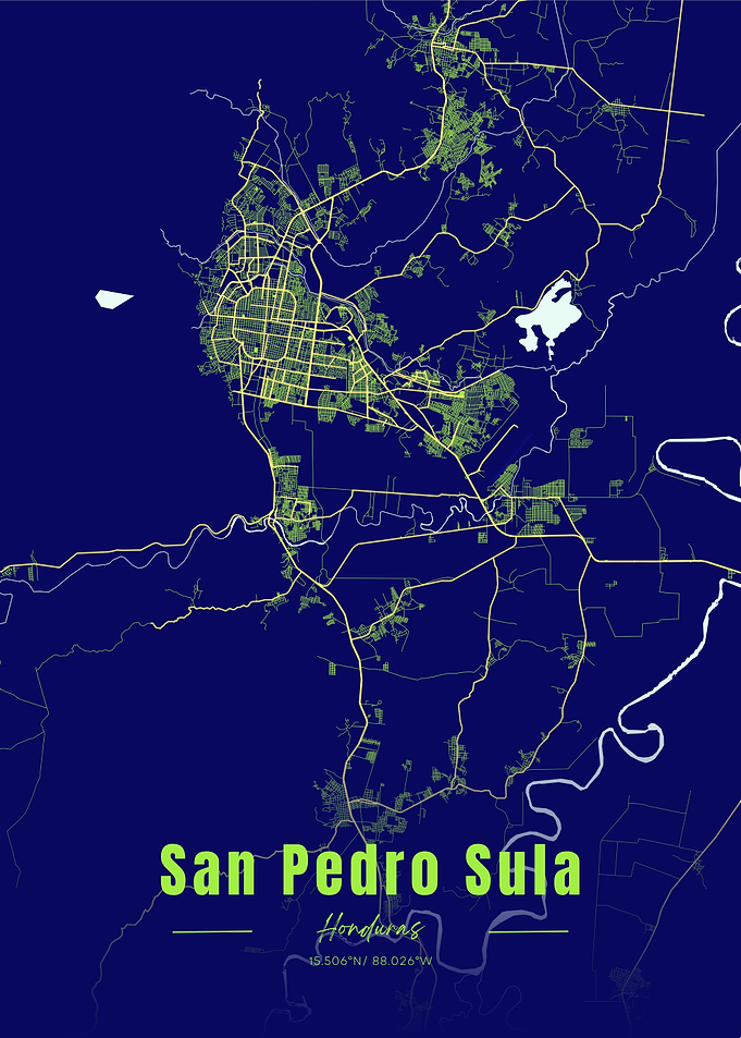 San Pedro Sula Map