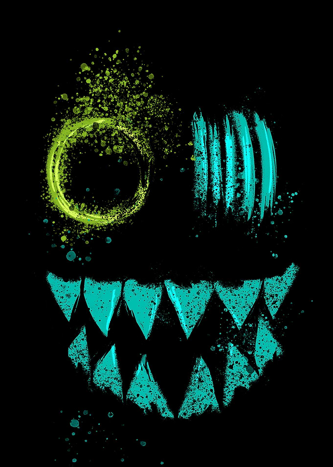 Abstract Monster Face