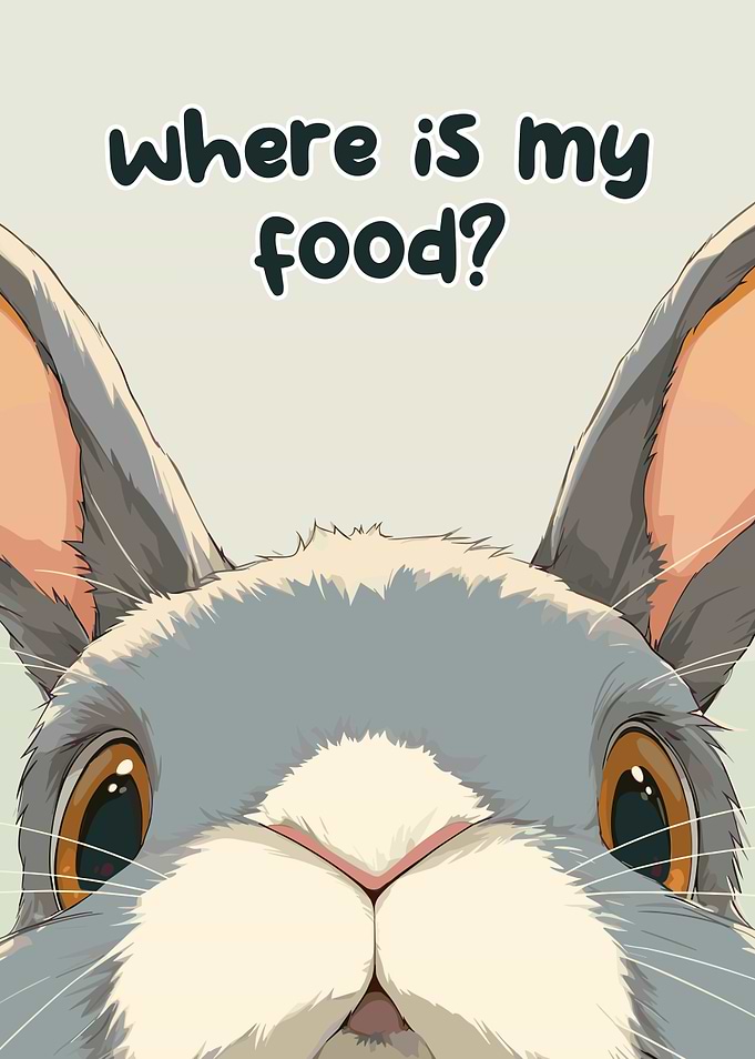 Where is my food? Rabbit