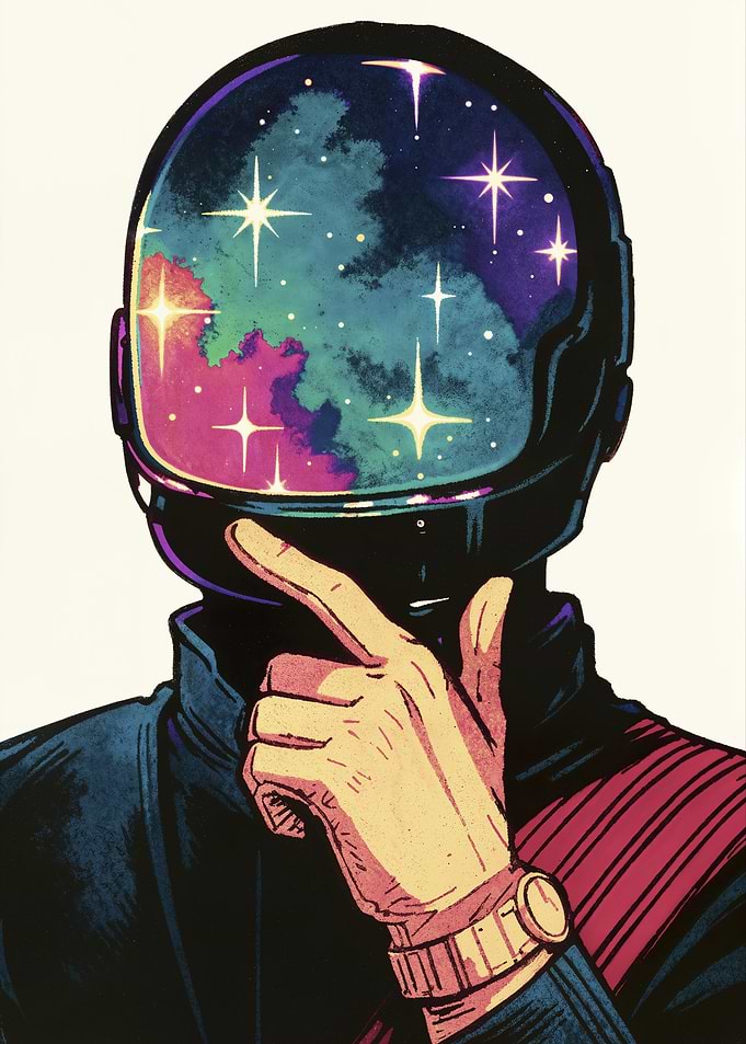 Retro Sci Fi Cosmic Mind