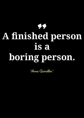 A Finished Person Quote