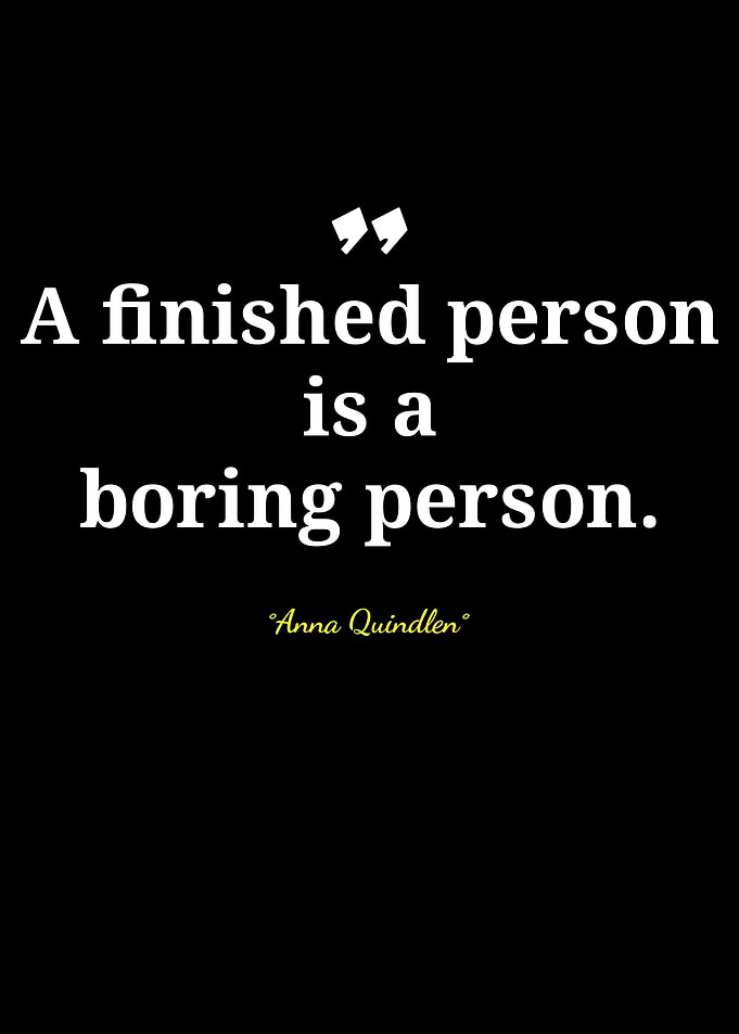 A Finished Person Quote