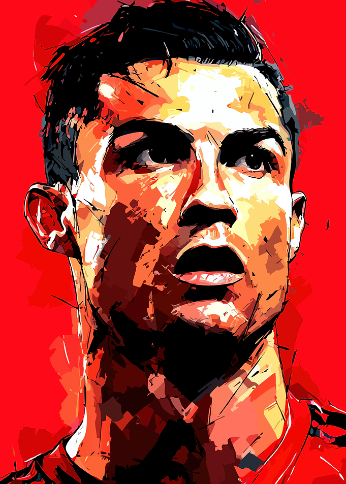 Cristiano Ronaldo Portrait - Digital Art