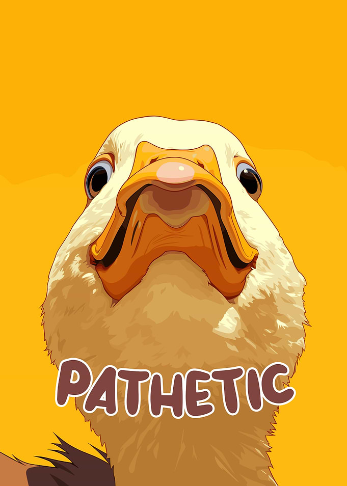Pathetic Goose Close-Up