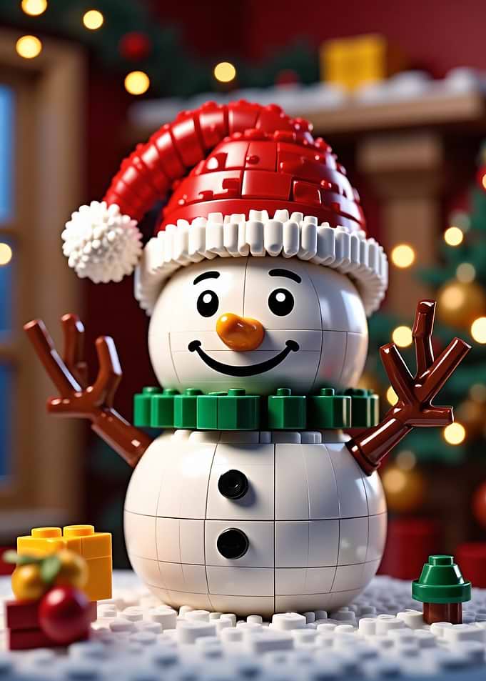 Lego Christmas Snowman