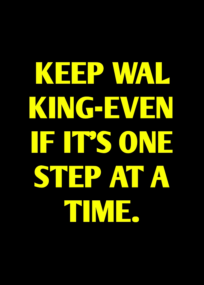 Keep Walking - Inspirational Text Art
