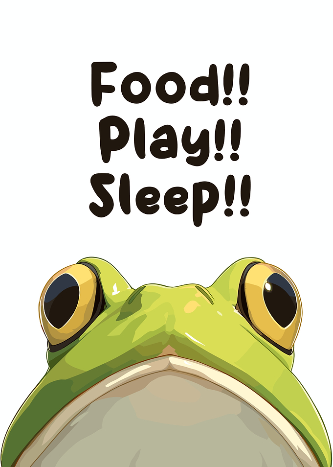 Food Play Sleep Frog