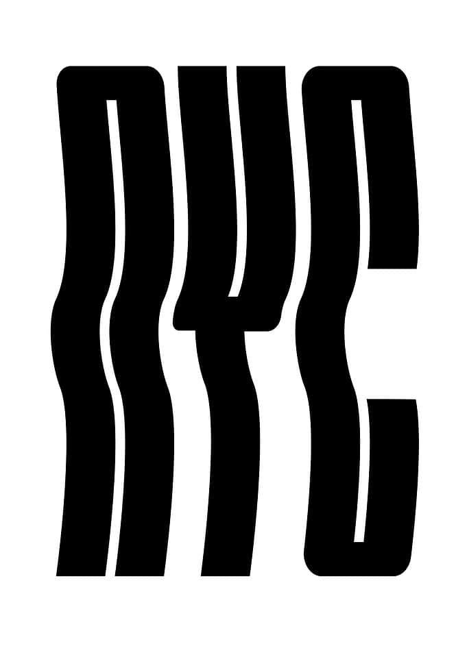 NYC Black and White Typography