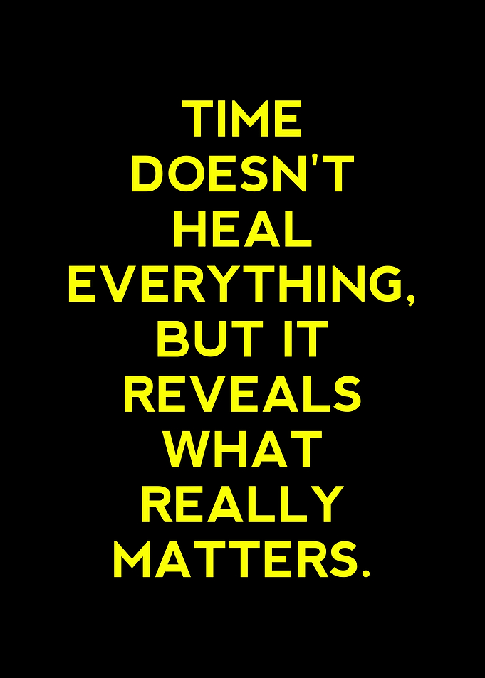 Time Reveals What Really Matters