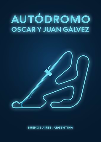 Autódromo Oscar y Juan Gálvez Track Map