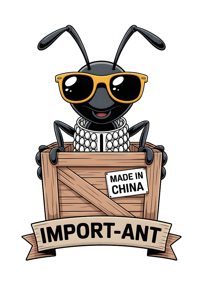 Import-Ant Cartoon Illustration