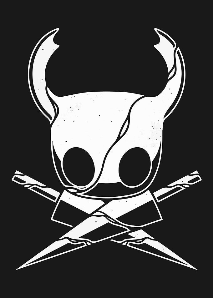 Hollow Knight Skull and Crossbones