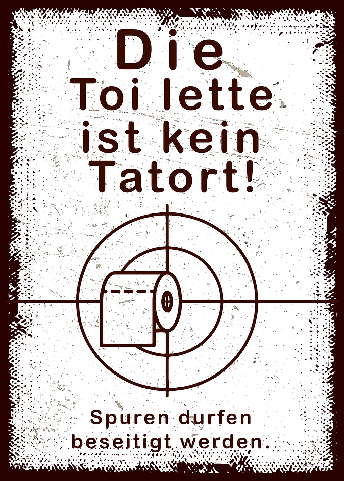 Toilet is not a crime scene